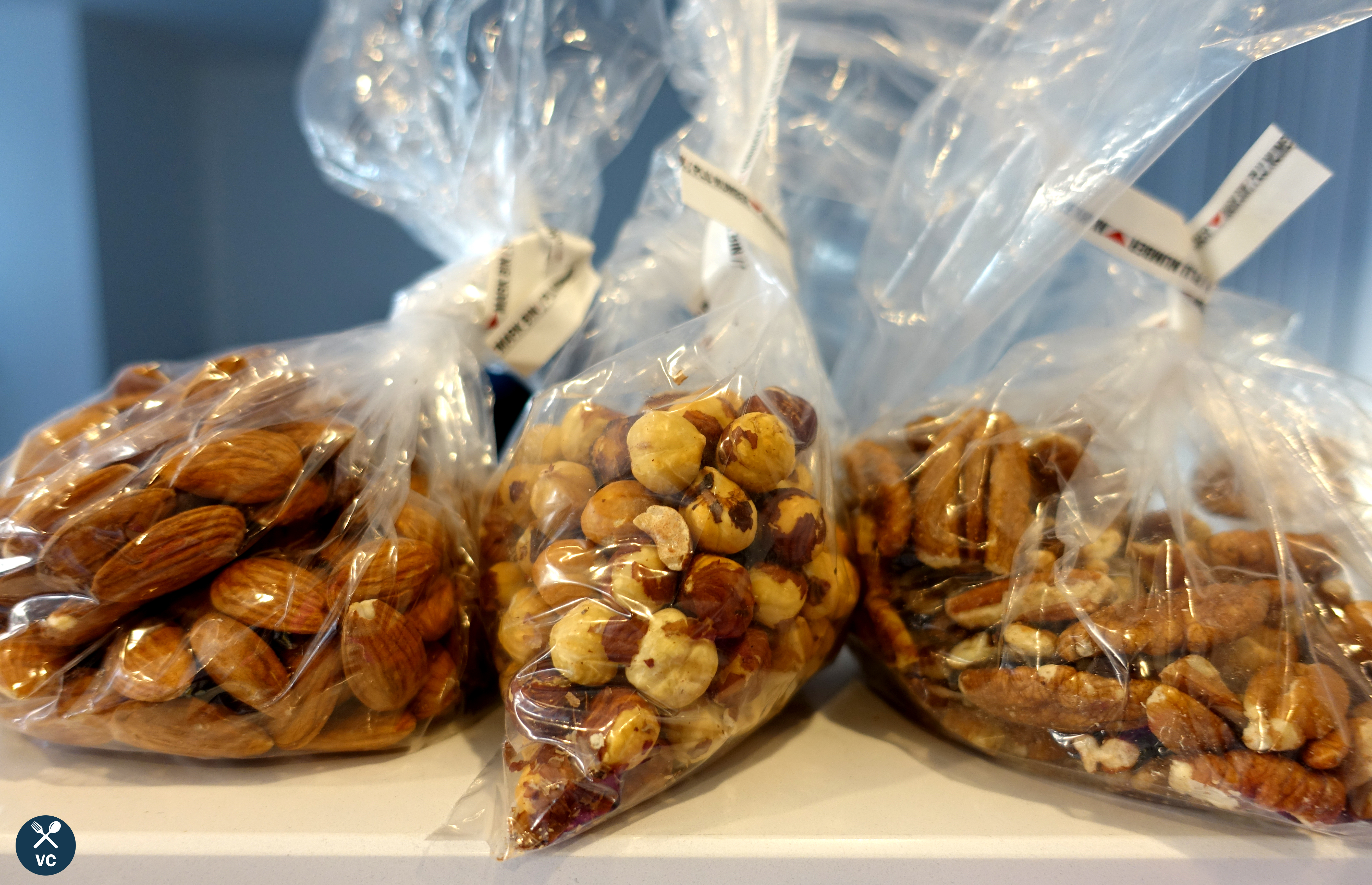 raw unsalted mixed nuts for sweet and salty spiced nuts (VC in the Kitchen)