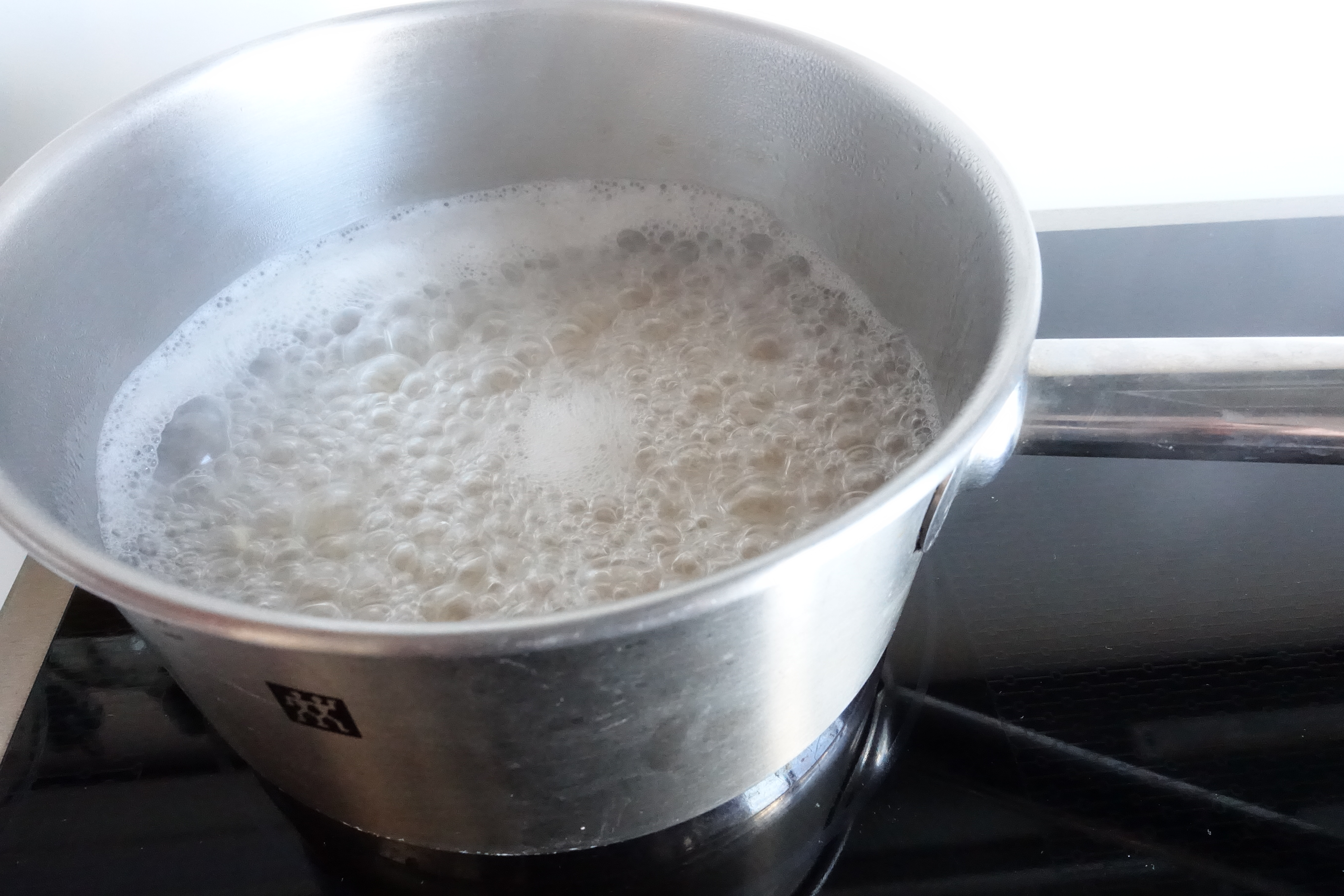 boiling long grain brown rice on stove top