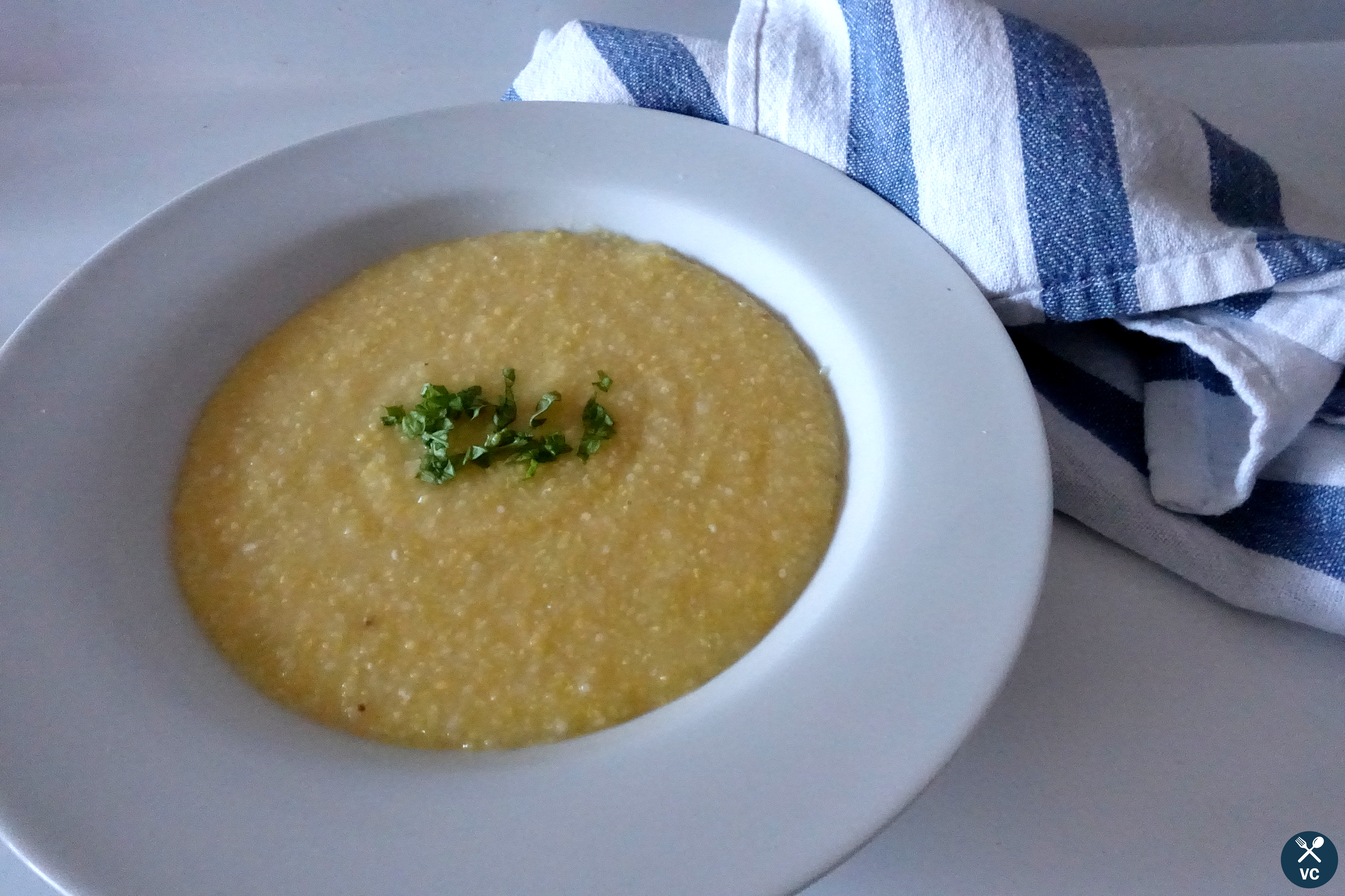 Simple Cheesy Polenta from VCintheKitchen