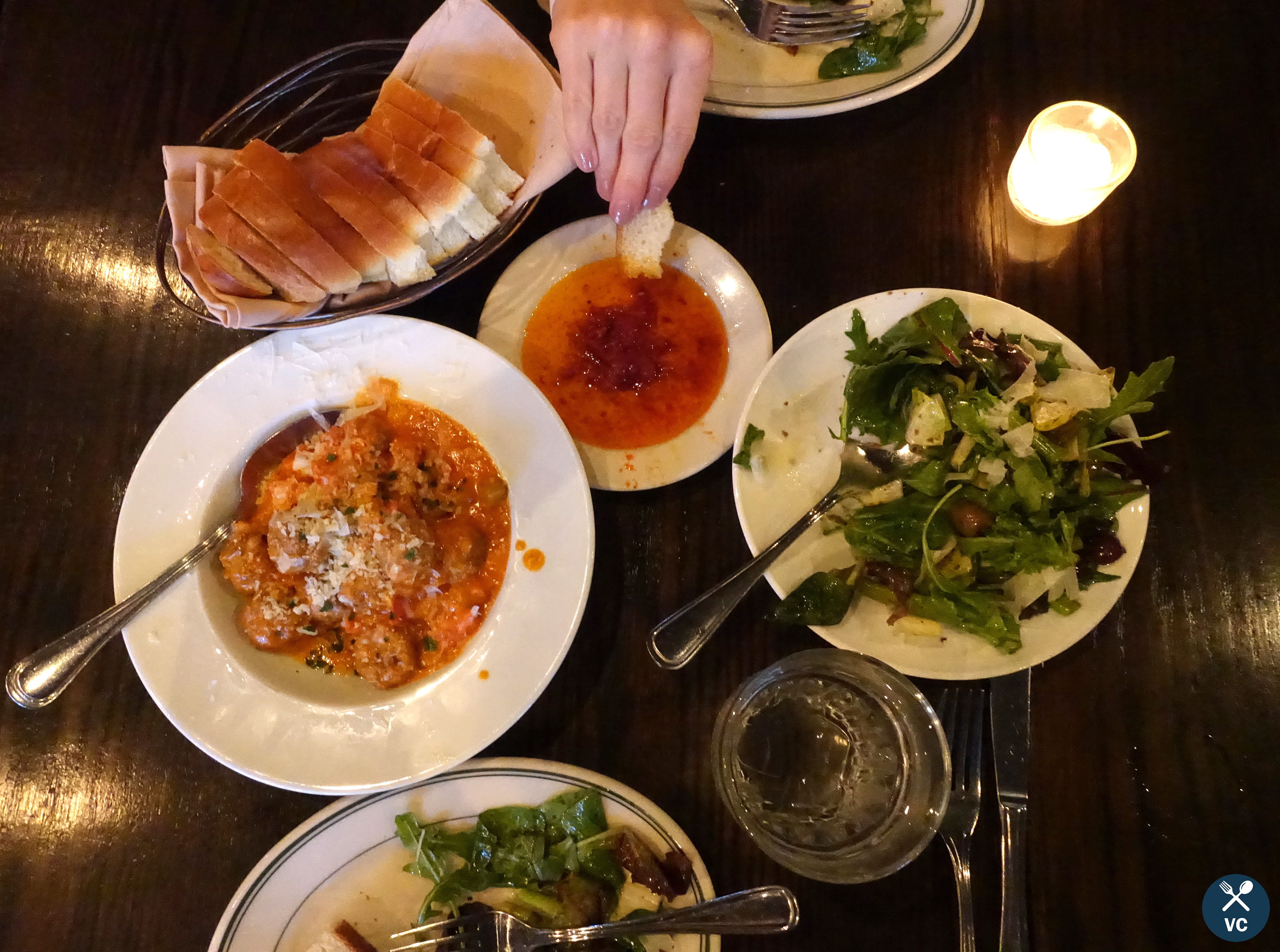 Antipasti starters at Bella Trattoria, SF (VC in the Kitchen)