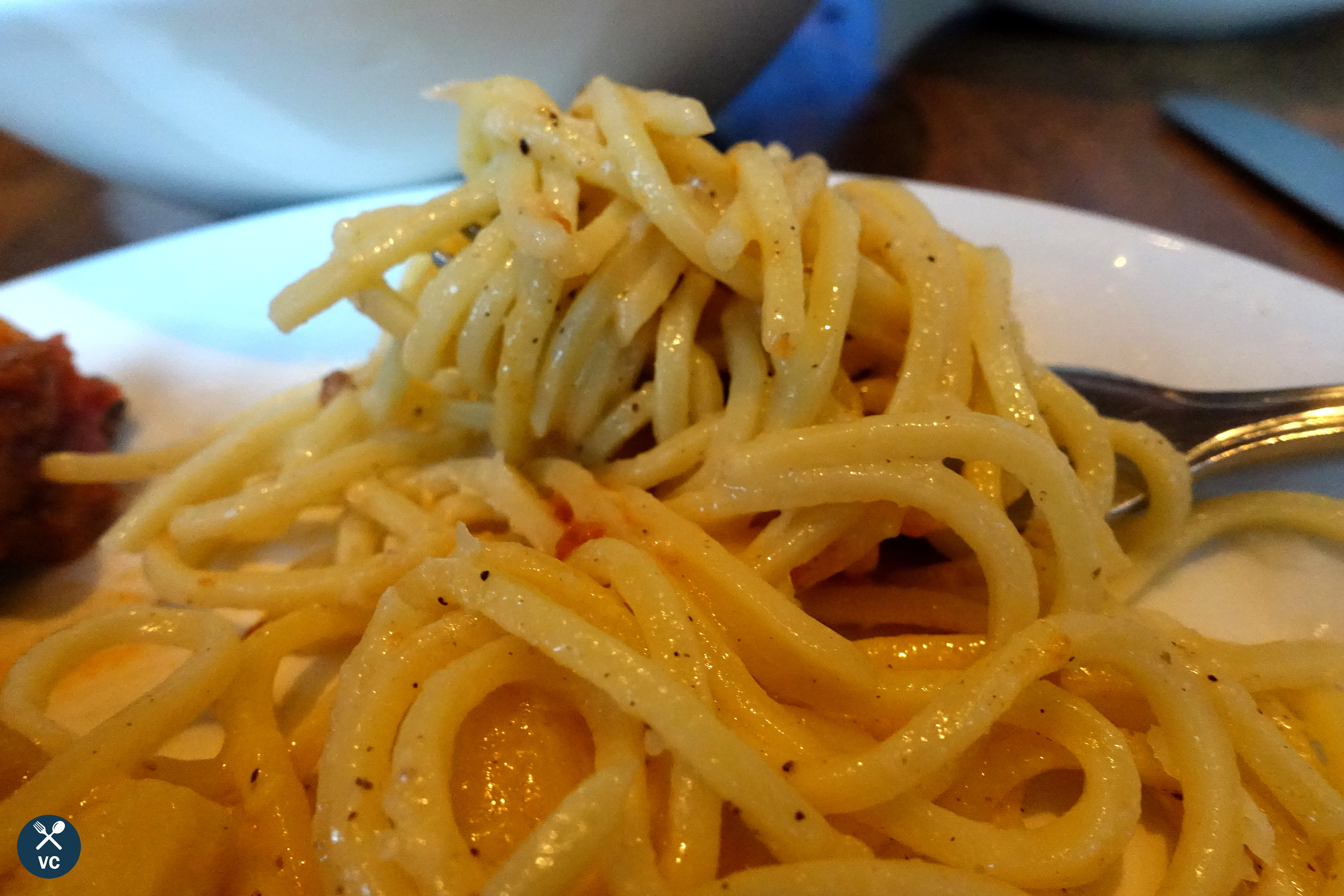 Tonnarelli “cacio e pepe” at Locanda Osteria, San Francisco (VC in the Kitchen)