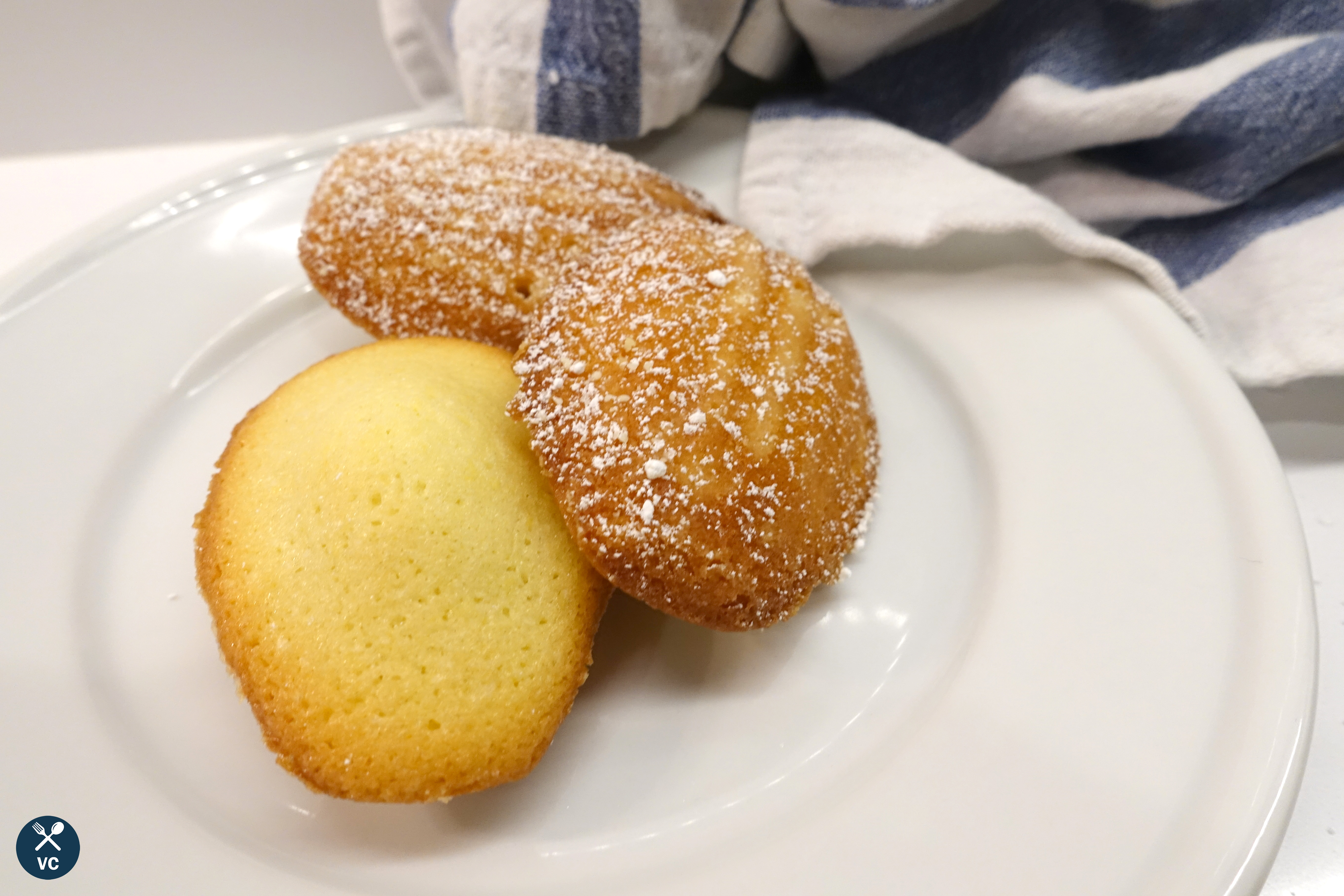 Classic French madeleine cookies ready for serving (VC in the Kitchen)