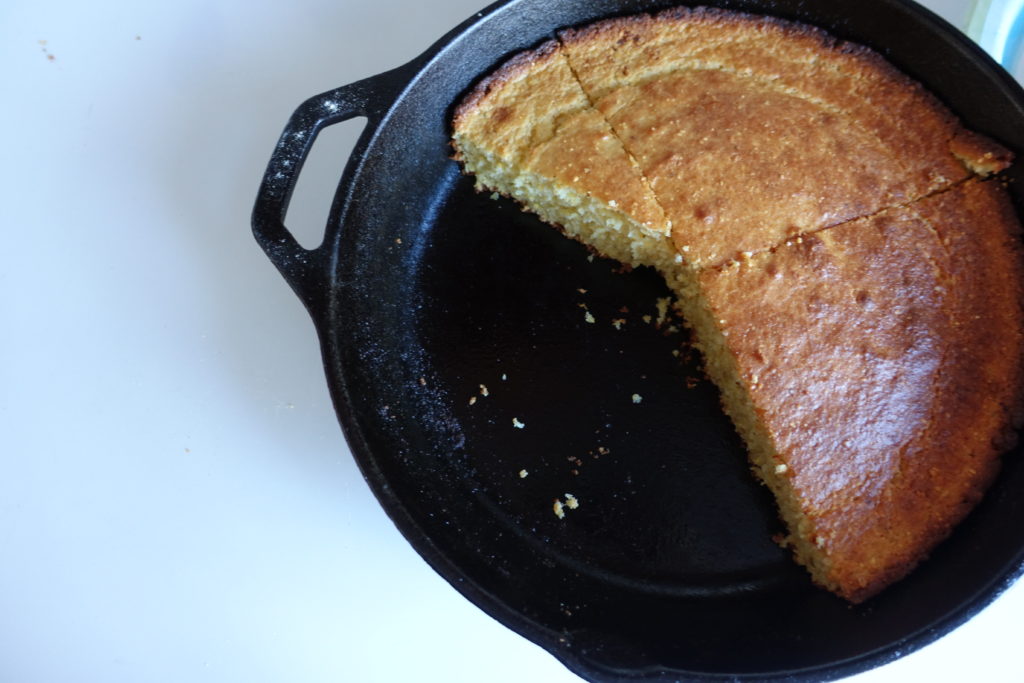 Southern Skillet Cornbread With Honey Butter · VC In The Kitchen