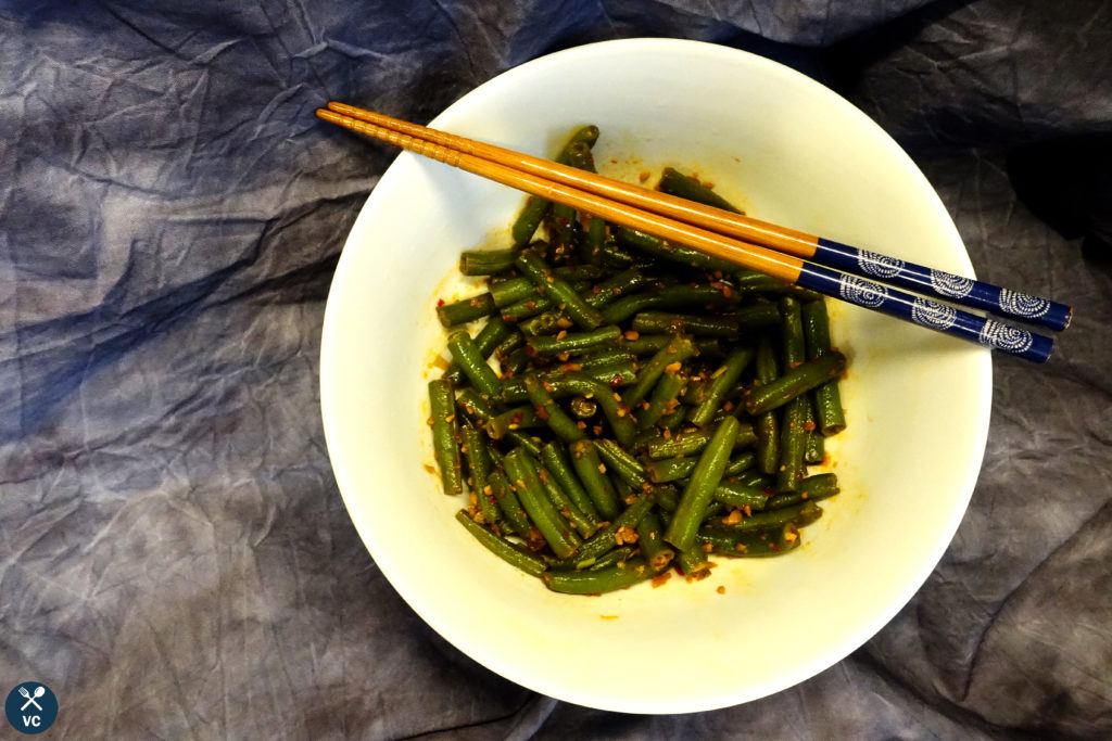 Chinese Green Beans with Chili-Garlic Sauce · VC in the Kitchen