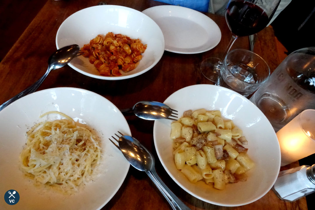 Pasta dishes at Locanda San Francisco (VC in the Kitchen)