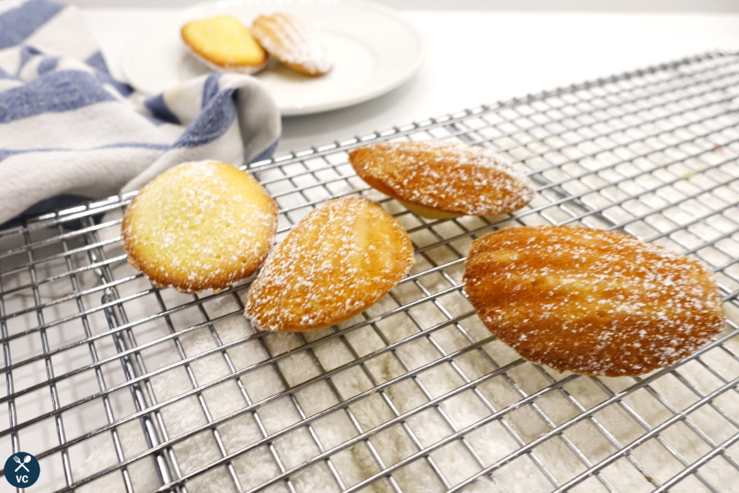 Classic madeleines ready to be eaten (VC in the Kitchen)